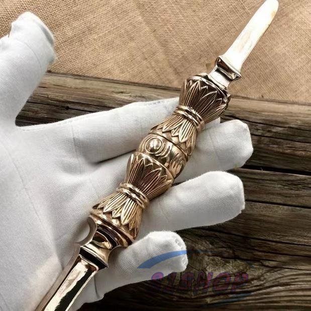 「81SHOP」真言宗 金剛杵 独鈷杵 仏具 銅製 磨き仕上げ 22cm拍卖