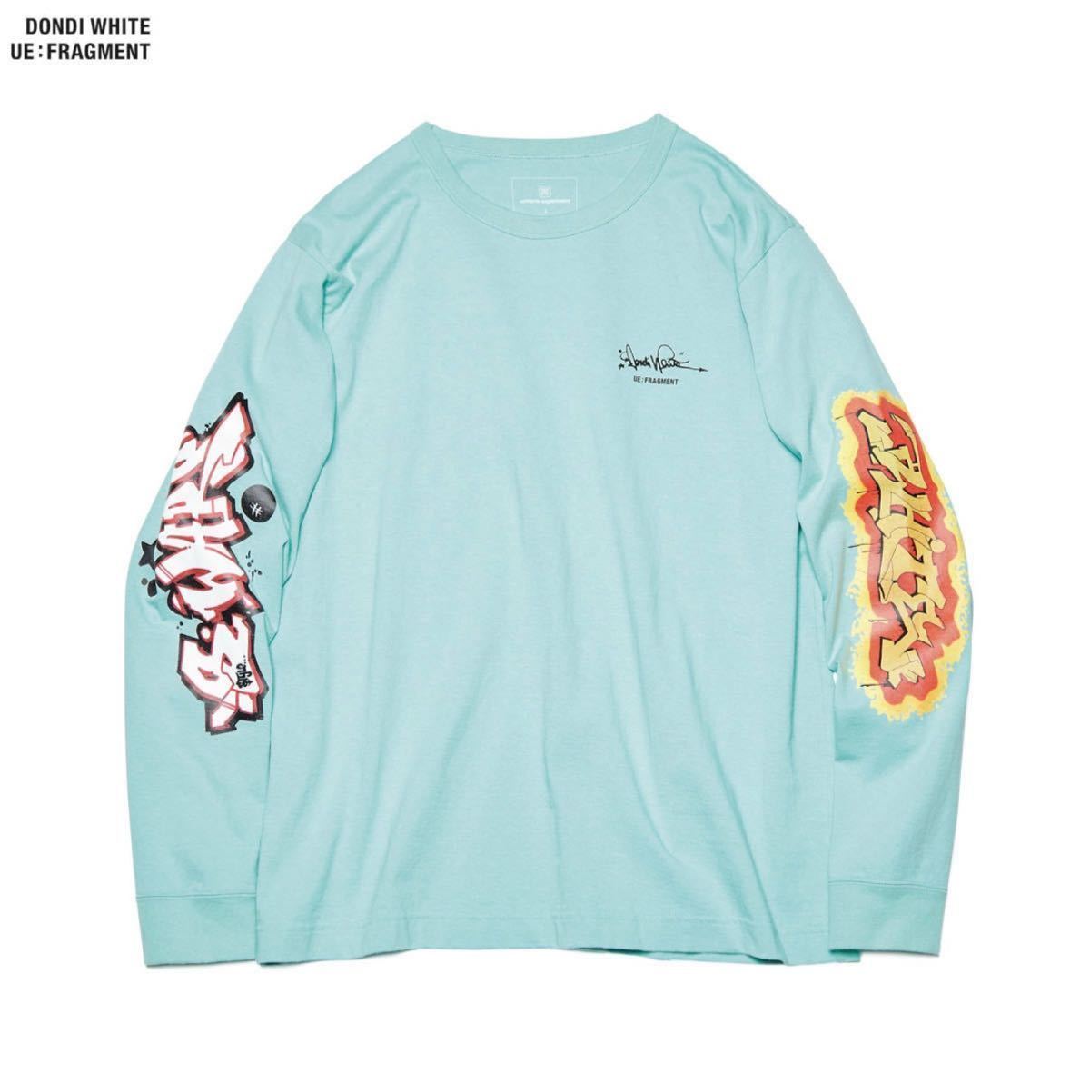 【レターパックプラス対応】 uniform experiment ユニフォームエクスペリメント FRAGMENT DONDI WHITE L/S GRAFFITI WIDE CUT&SEWN Tシャツ拍卖