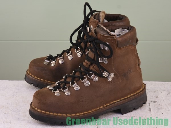 W001◆ビンテージ【SIEL】トレッキングブーツ 良い味 茶 ブラウン レディース 39 24.5cm拍卖