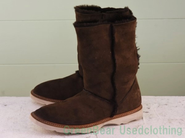 W182◆イタリア製【プレミアータ PREMIATA】高級ムートンブーツ 茶 ブラウン メンズ 26cmくらい拍卖