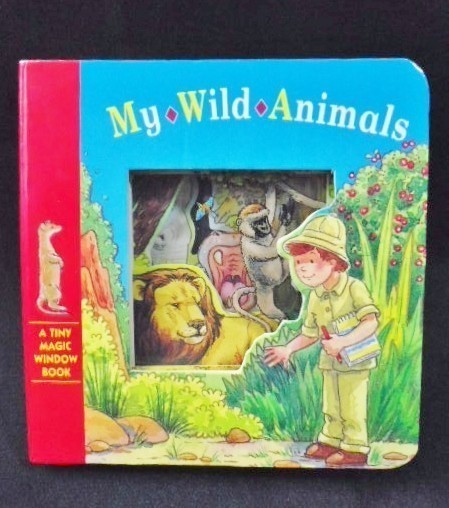 仕掛け絵本 マジックウィンドウブック My Wild Animals Tiny Magic Window Books/ボードブック 動物 ミニ絵本 アニマル 窓拍卖