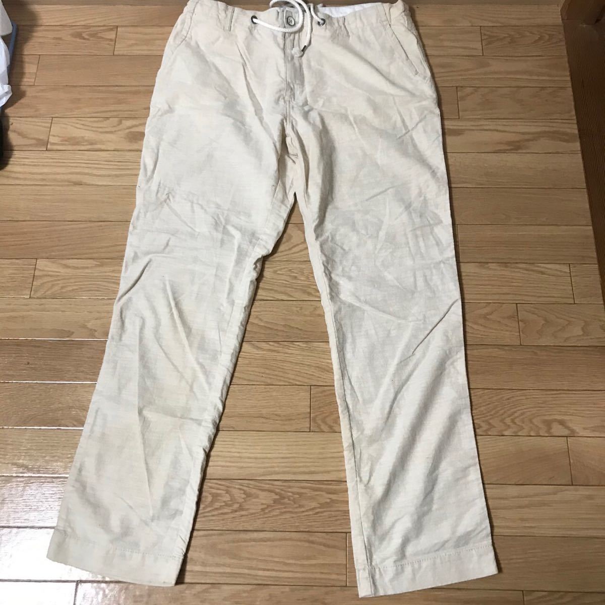 BLUE EARTH ブルーアース 綿パン お兄 ビター アイボリー クリーム サイズ40 新品拍卖