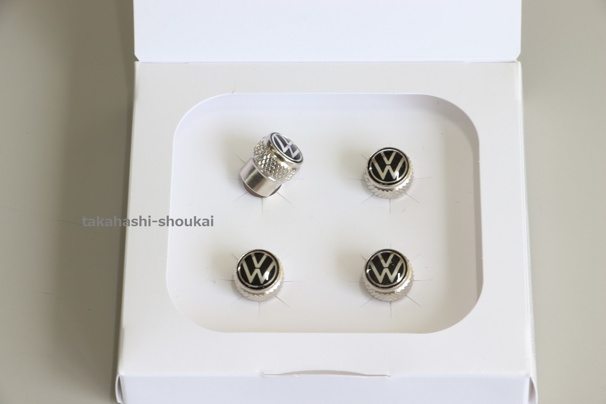 新製品【フォルクスワーゲン純正アクセサリー】エアバルブキャップ(4個)ゴルフ GOLF6・GOLF7・GOLF8 / POLO ポロ(AW1・6R/6C・9N)拍卖