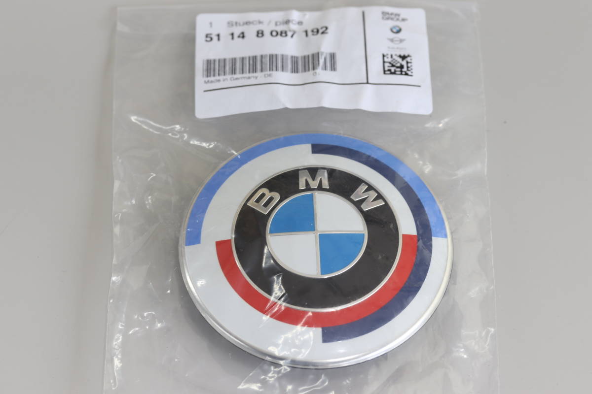 BMW純正品 M 50周年記念 クラシック エンブレム【M 50th Anniversary】7シリーズ G11 G12 F01 F02・3シリーズ E30 E36 E46 E90 E91 E92 E93拍卖