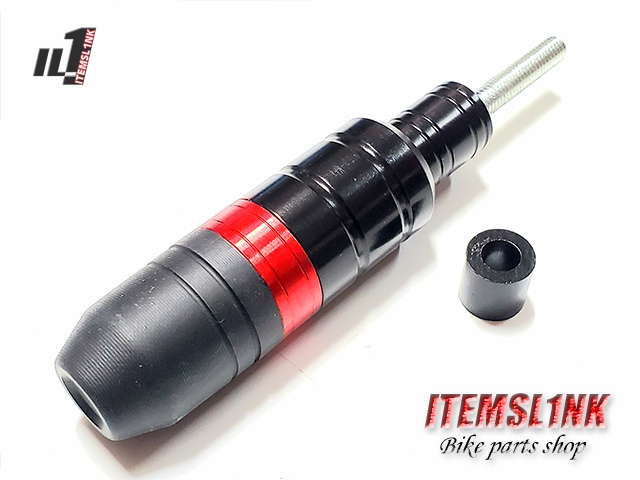 LK12-2RD赤 エンジン マフラー サイレンサー ガード スライダー NSR50/80 NS50F CBX125F NS125/250R NS250F NSR125R NSR250R 汎用拍卖