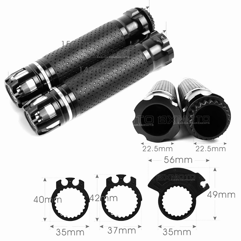 LK2-2BK 高品質 アルミ製 グリップ 黒フォルツァ MF/06/08 フェイズ MF11 PCX125 PCX150 PCX160 フュージョン MF02 ズーマー 汎用拍卖