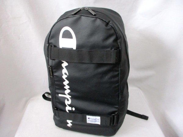 【P146】Champion/チャンピオン◇スケボーリュックサック BK ズリ落ち防止ベルト付 H48cm拍卖