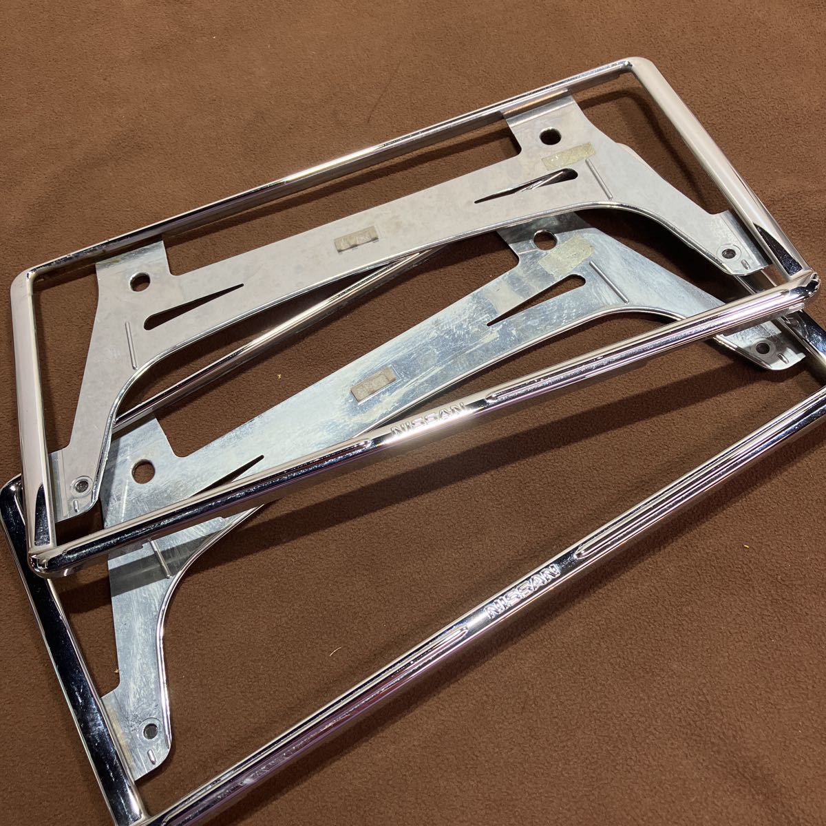 LM50903 日産 ナンバーフレーム 2枚セット★ NISSAN ナンバー枠★拍卖