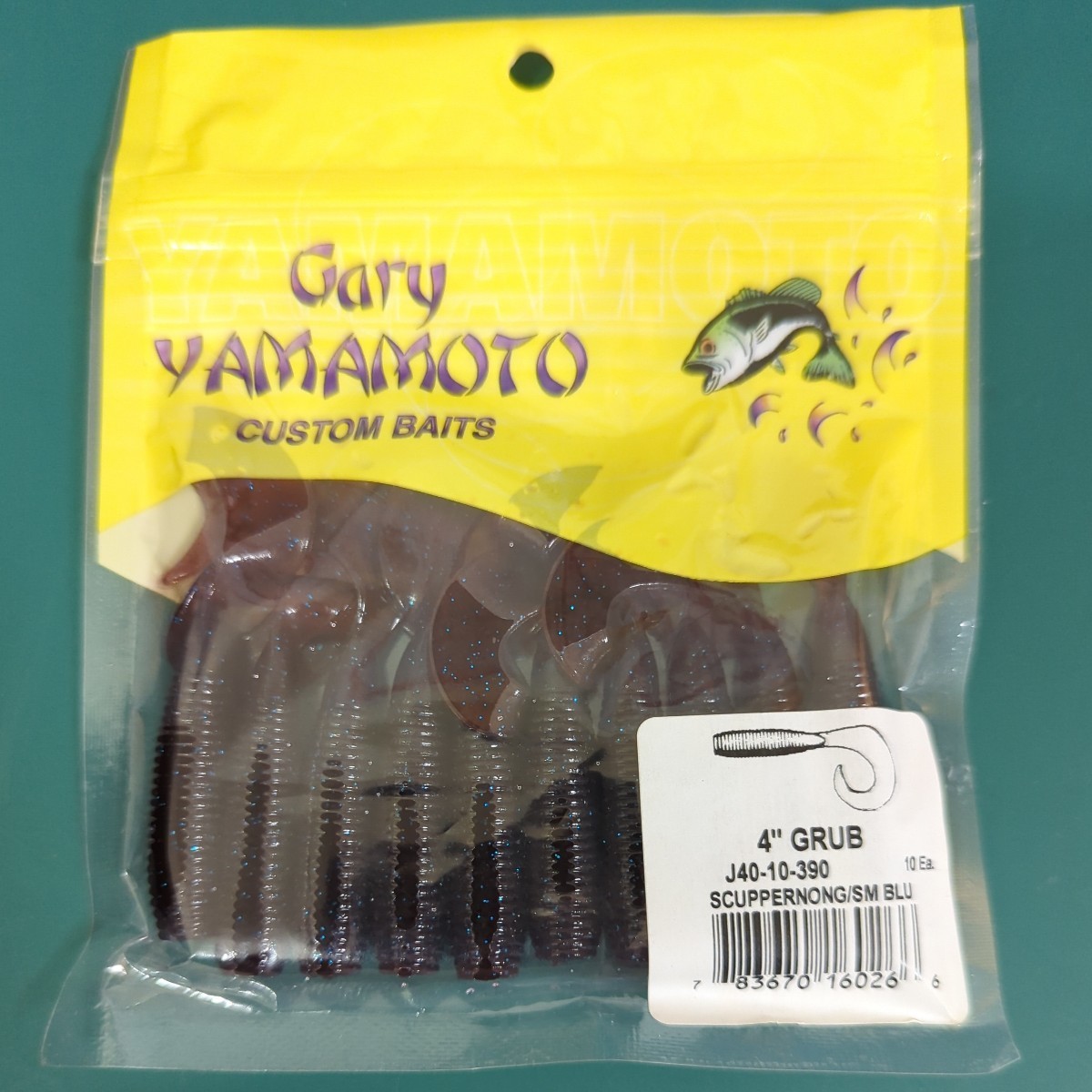 ゲーリーヤマモト GaryYamamoto グラブ 4インチ グラブ 4inch #390 スカッパノン/スモールブルーフレーク拍卖