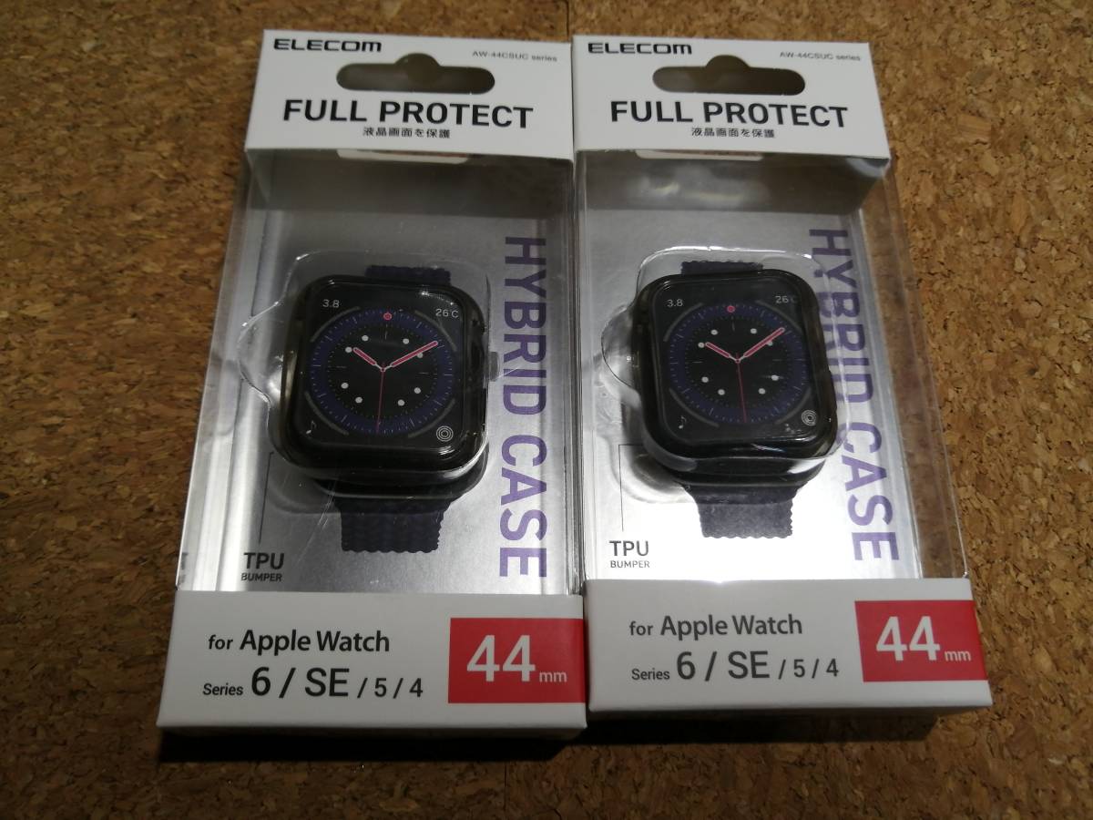 【2個】エレコム Apple Watch 44mm フルカバー ケース AW-44CSUCBKC 4549550207447 拍卖