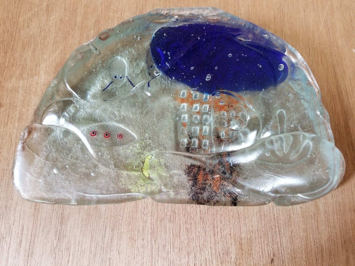 ガラス 硝子 アート 置物 オブジェ 作家拍卖