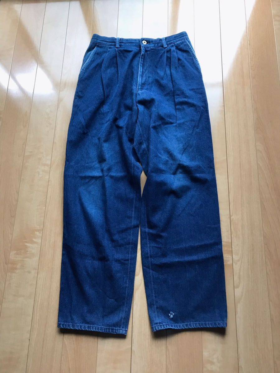 日本製 ピアスポーツ バックスバニー ワイドパンツ 538-6-51 PIASPORTS インディゴ拍卖