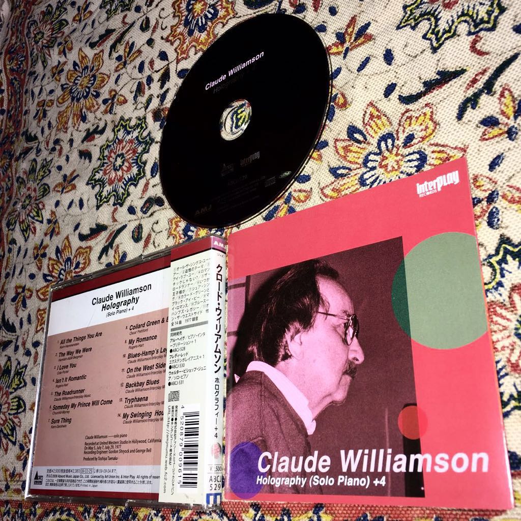 クロード・ウィリアムソン/ソロ・ピアノ/SOLO PIANO/ホログラフィー+4曲/HOLOGRAPHY/+4/白人ビバップ・ピアノ名手/1977年拍卖