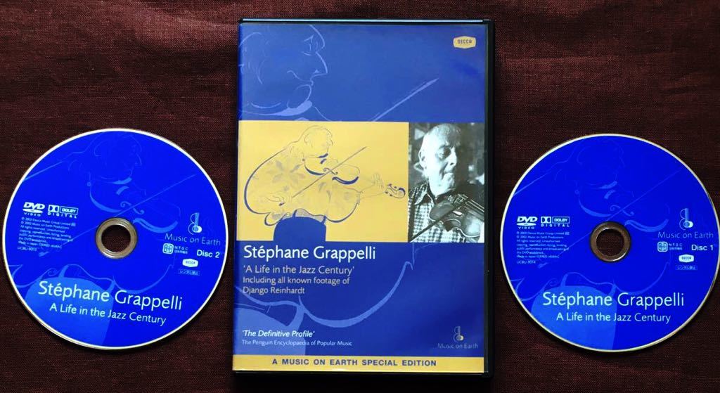 2枚組DVD/ステファン・グラッペリ/ジャンゴ・ラインハルト/アート・テイタム/エディ・ラング/エリントン/ジョー・ヴェヌーティ/247分収録拍卖