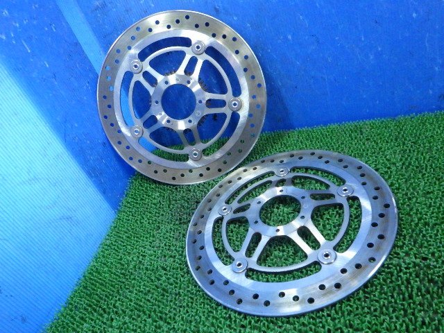 【B】 ホンダ純正 フロント ブレーキローター ディスクローター 左右セット RC49 VFR800P 厚み 約4.0mm拍卖