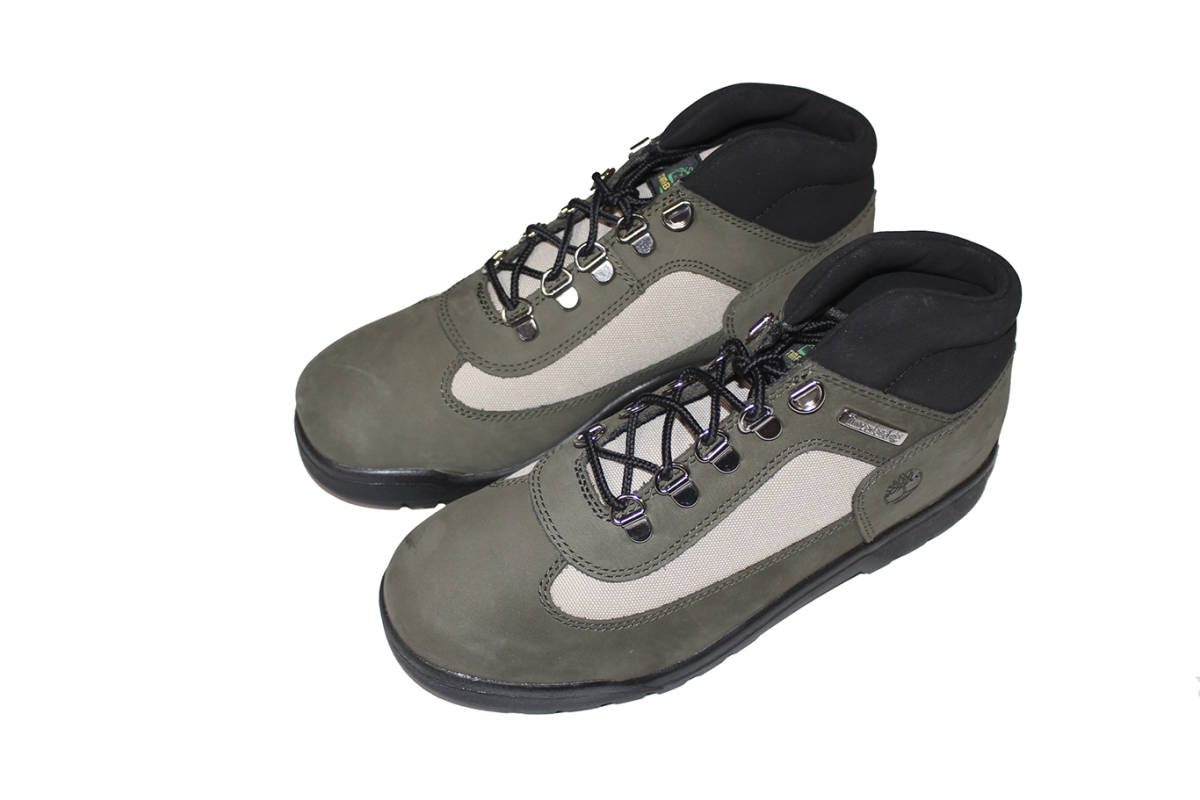 TIMBERLAND FIELD BOOT L/F MID BOOT DARK GREEN NUBUCK SIZE 24.5 ティンバーランド拍卖