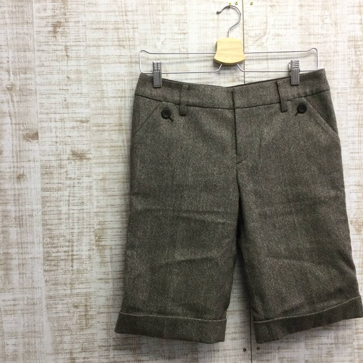 M46◇INDIVI | インディヴィ パンツ 美品 グレージュ 系 サイズ38拍卖