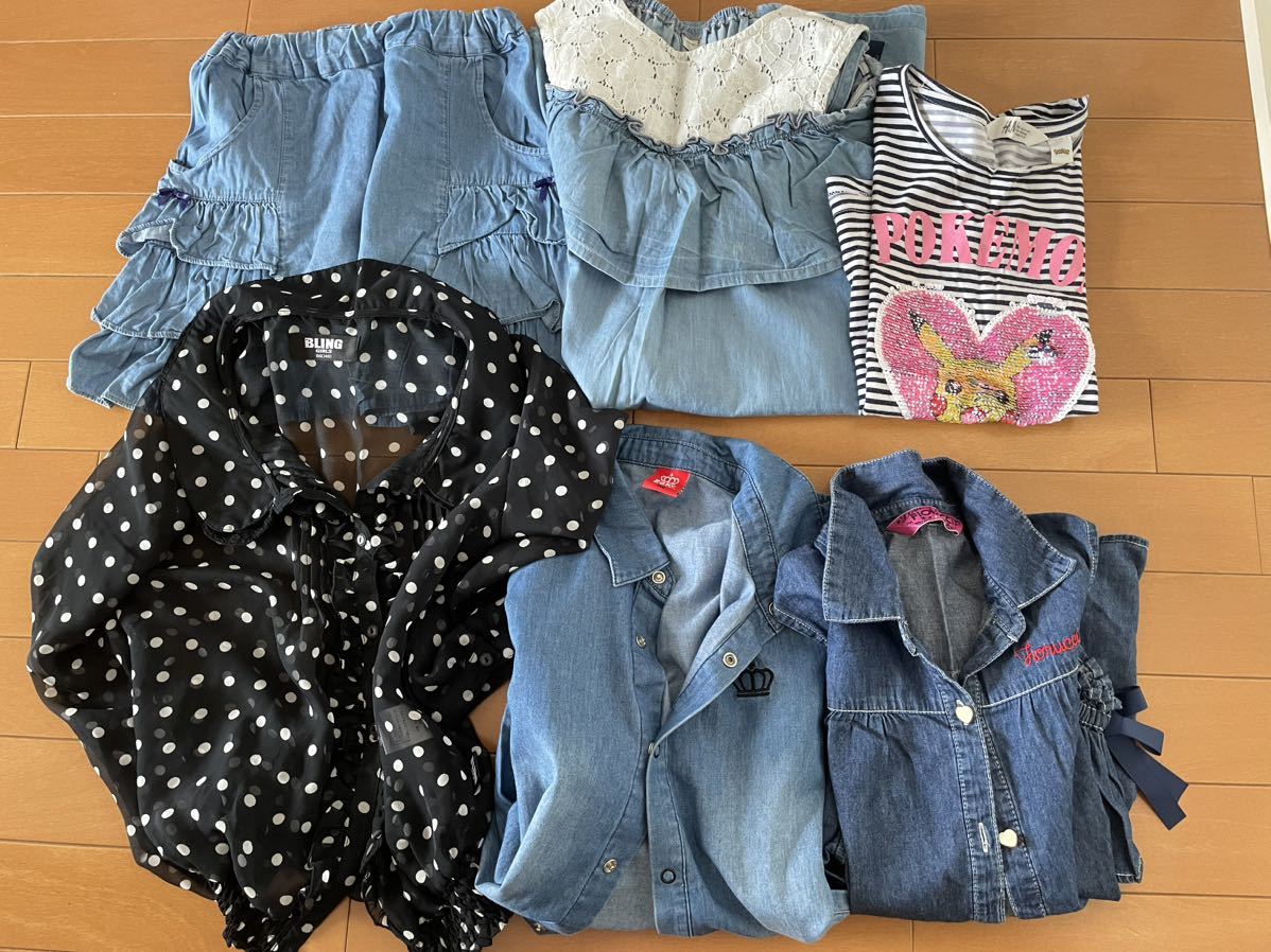 キッズ 女の子用 140cmサイズ 夏服 6点セット拍卖