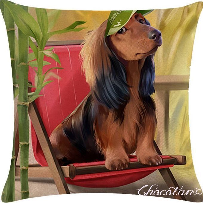 【送料無料】ダックスフンド a78 クッションカバー【新品】拍卖