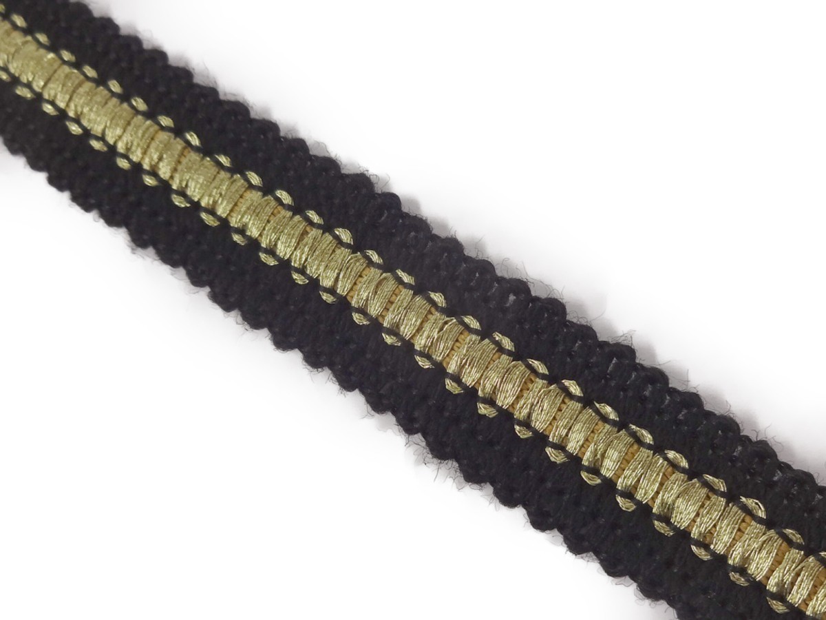 キラリ手芸部 No.5296 手芸用 ブレード 黒色 ブラック 幅1.6cm×長さ2m巻き拍卖