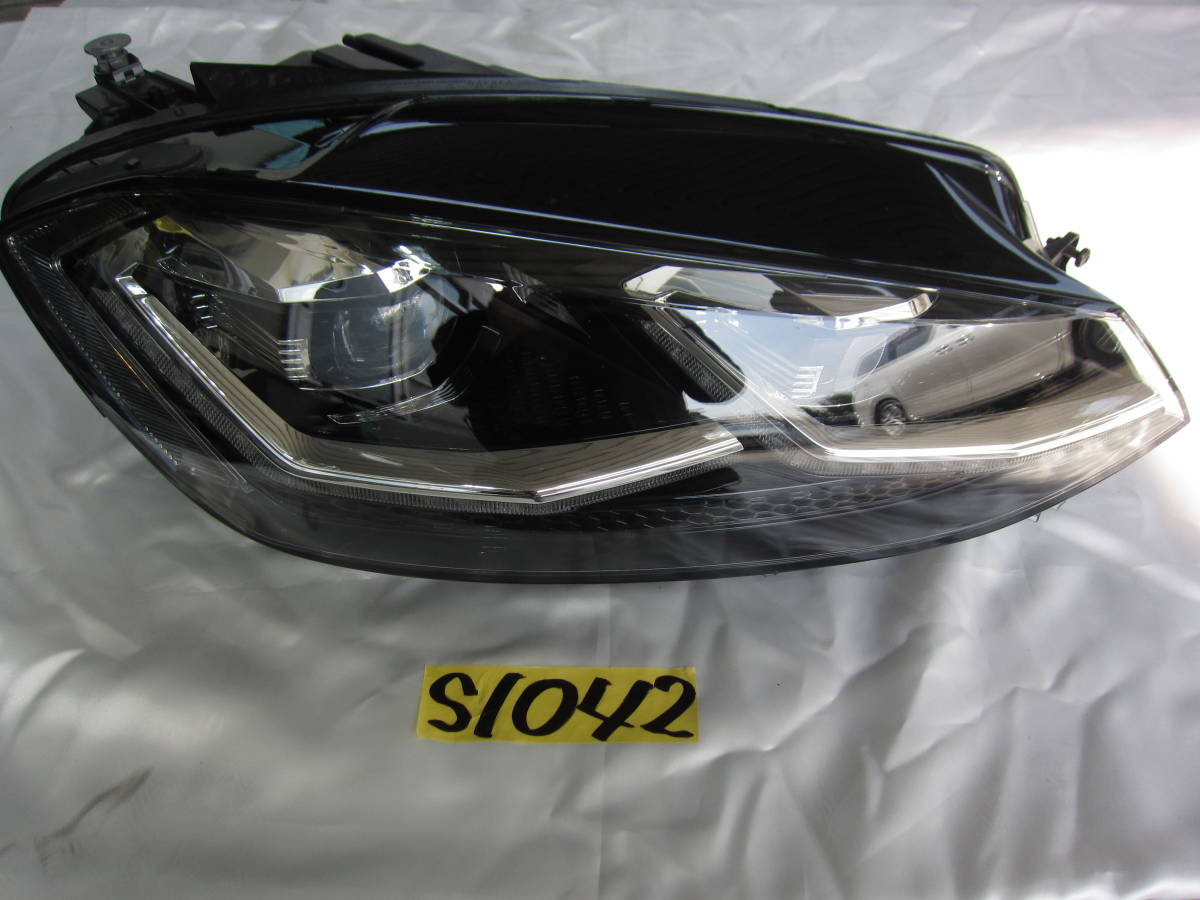 VW フォルクスワーゲン ゴルフ7 純正 ヘッドライト ライト 右 5G2941082D S1042 拍卖