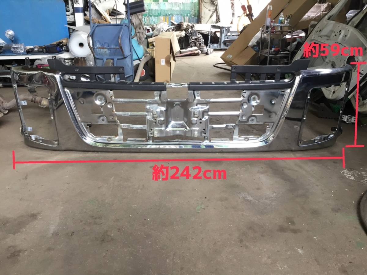 イスズ テンギガ メッキ フロント バンパー 凹みあり 要板金 G 23531 即日発送可 ヤフオク 246×68×36拍卖