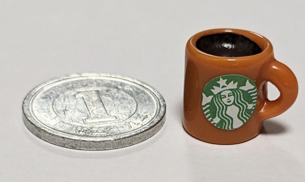 ミニチュア★マグカップ★コーヒー★スターバックス★キャラメル★ロゴなしタイプ★リカちゃんやドールハウスに★拍卖