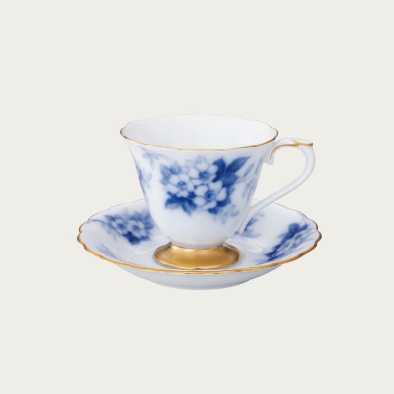 大倉陶園! ☆ノイバラ・コーヒー碗皿 A783-2/46C☆ 新品 マグカップ 紅茶 ミルク ラテ エスプレッソ ギフト拍卖