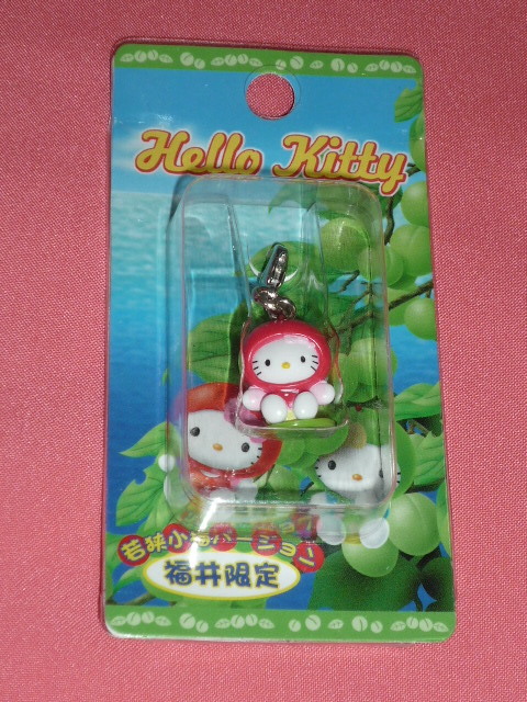 激レア!レトロ 2003年 福井限定 サンリオ ハローキティ 若狭小梅バージョン ファスナーマスコット☆拍卖