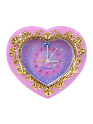 SWIMMER★スイマー★ホーリーマジッククロック ライトピンク ハート 魔女っ子風 姫系 アラーム付 置時計 R505拍卖