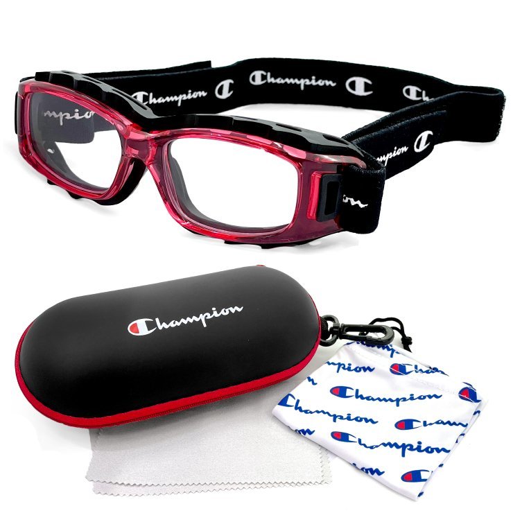 新品 子供用 スポーツメガネ ゴーグル ch93-s ピンク 47mm チャンピオン Champion キッズ ジュニア 眼鏡 小学生 高学年 中学生拍卖