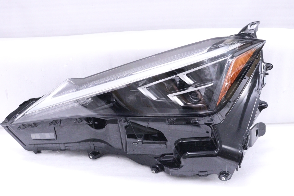34-2038★極上品 LED MZAA10 3眼 レクサスUX★左ヘッドライト KOITO 76-49 打刻:S6 ハイブリッド ユニット ブラック ★レクサス (KK)拍卖