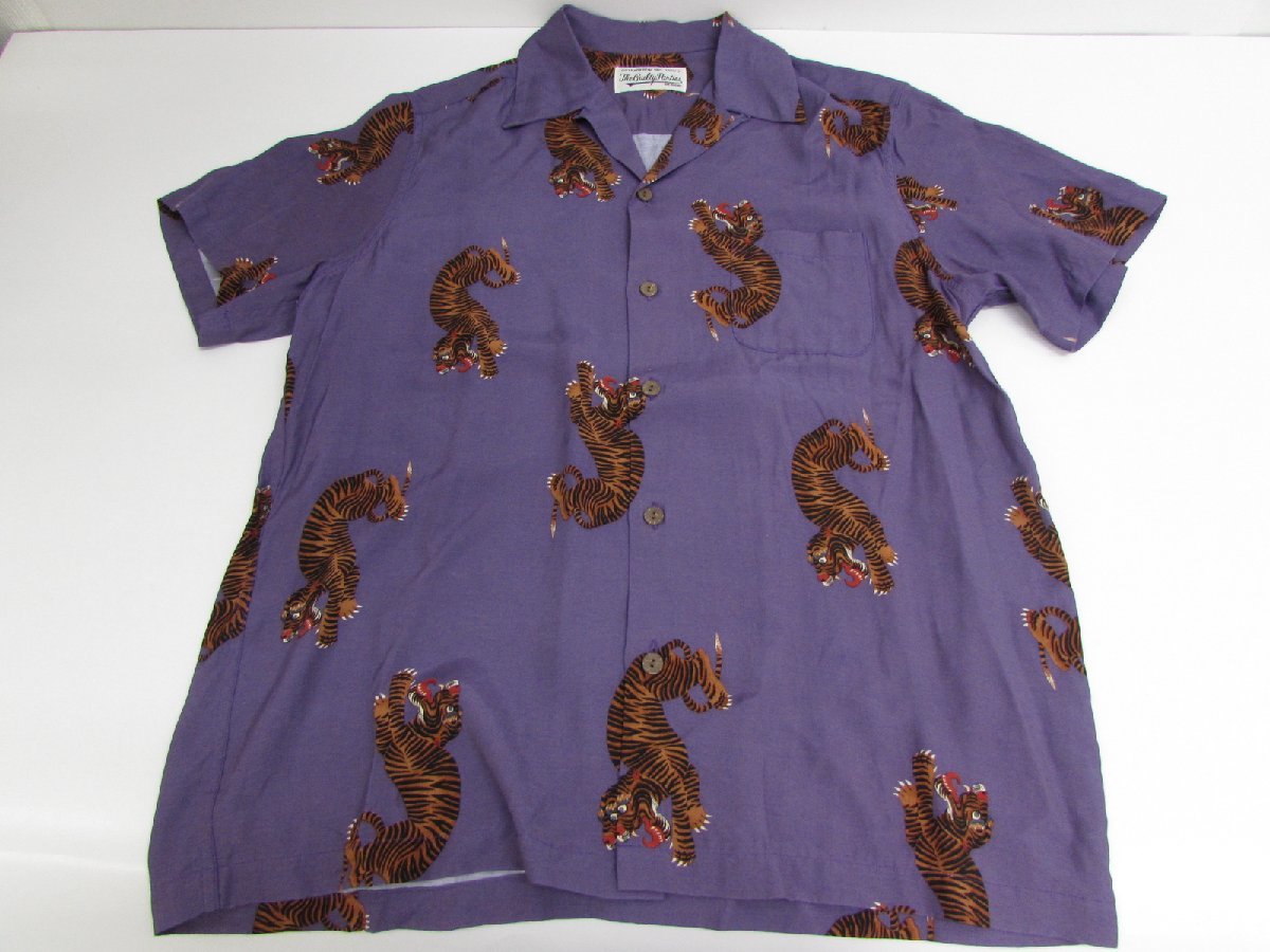 WACKO MARIA ワコマリア HAWAIIAN SHIRT タイガープリントオープンカラーシャツ ハワイアン 半袖 シャツ SIZE:M ∥FG6405拍卖