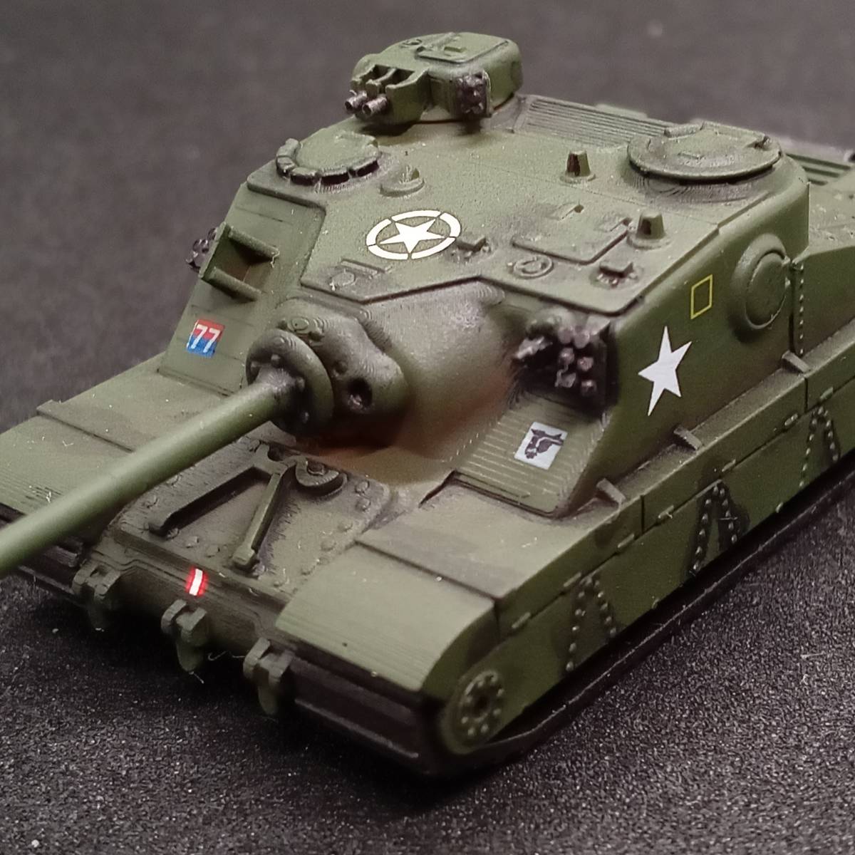 ●完成品1/144 トータス重突撃戦車,”重装甲・重武装の陸ガメ!英国面!”,試作戦車,第2次世界大戦マーキング,英国,WW2,自作ver拍卖