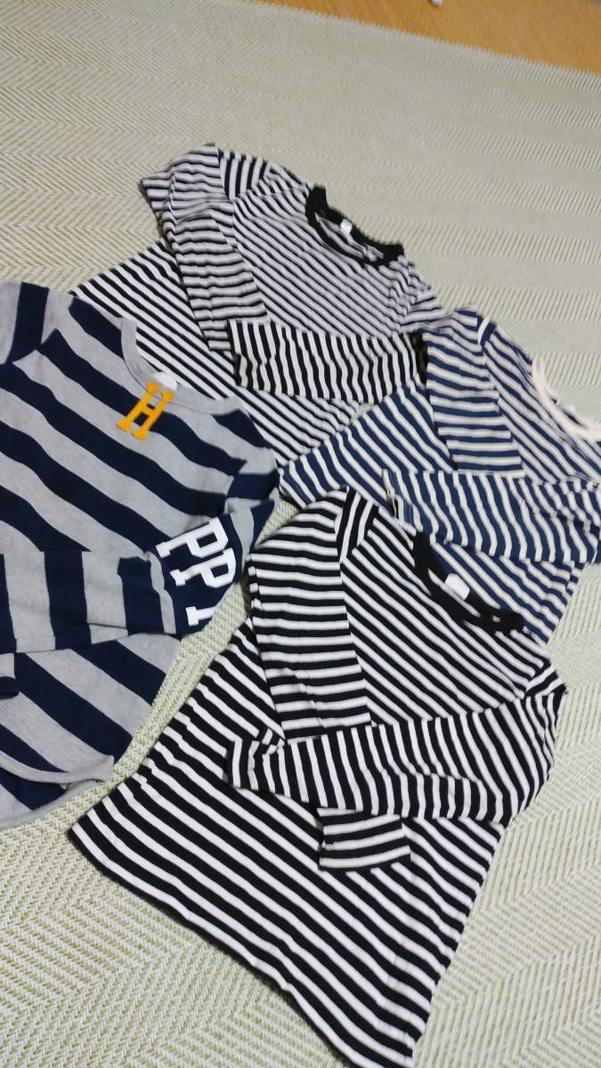 ブリーズ ボーダー長袖Tシャツ 140拍卖