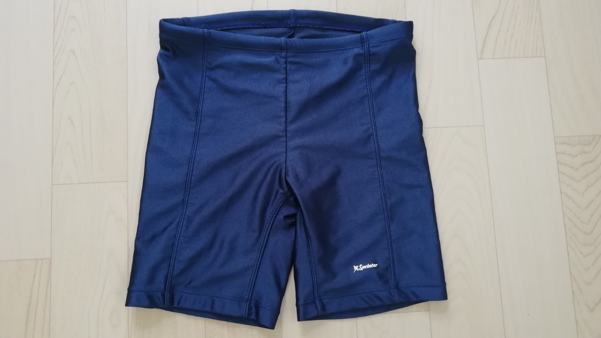 上質 カンコーSprinter 150~160 S 男 水着スイムウエア パンツ 紺 スクール 水着拍卖