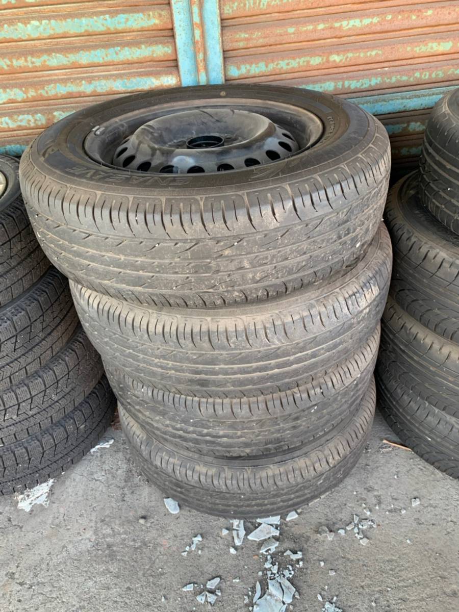 Y915 195/70R15 DUNLOP ダンロップ 2015年 PCD114.3 5H 5.5J 4本セット拍卖