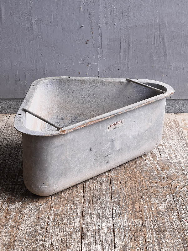 イギリス アンティーク ブリキ製 フィーダー プランター 11655拍卖