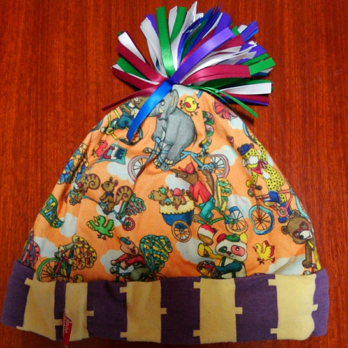 ブーフーウー ブーホームズ BOOHOMES 帽子 ハット サイズM 52㎝前後 中古 オレンジ拍卖