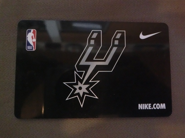 ★激レア USA西海岸入手 NBA公式ブランド ナイキ【Nike】サンアントニオ スパーズ【San Antonio Spurs】ロゴ プラスティックカード拍卖