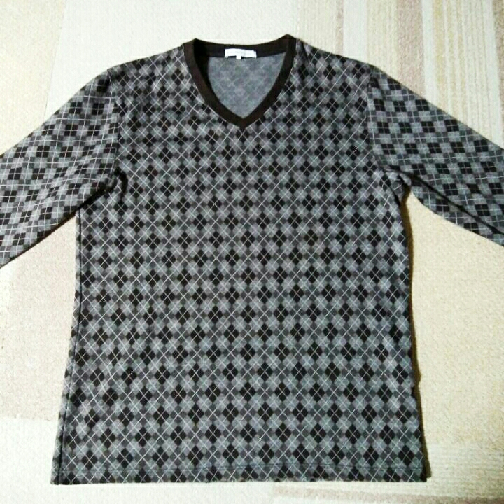 UNITED ARROWS(ユナイテッドアローズ)green label relaxing(グリーンレーベルリラクシング) アーガイル柄ニットセーター 表示サイズ:M拍卖