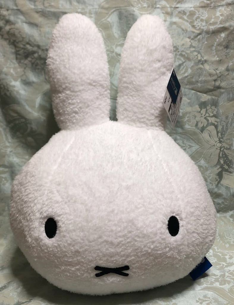 ミッフィー もこもこフェイスクッション miffy ぬいぐるみ 顔型 クッション タイトー amusement拍卖