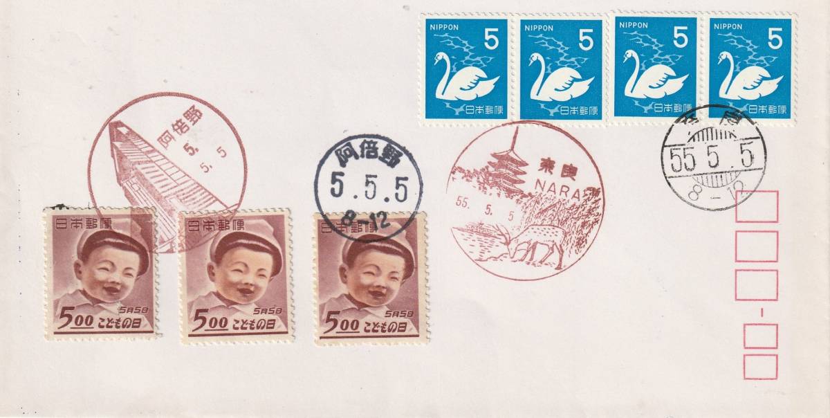数字横並び記念 5円  昭和55年5月5日ー令和5年5月5日拍卖
