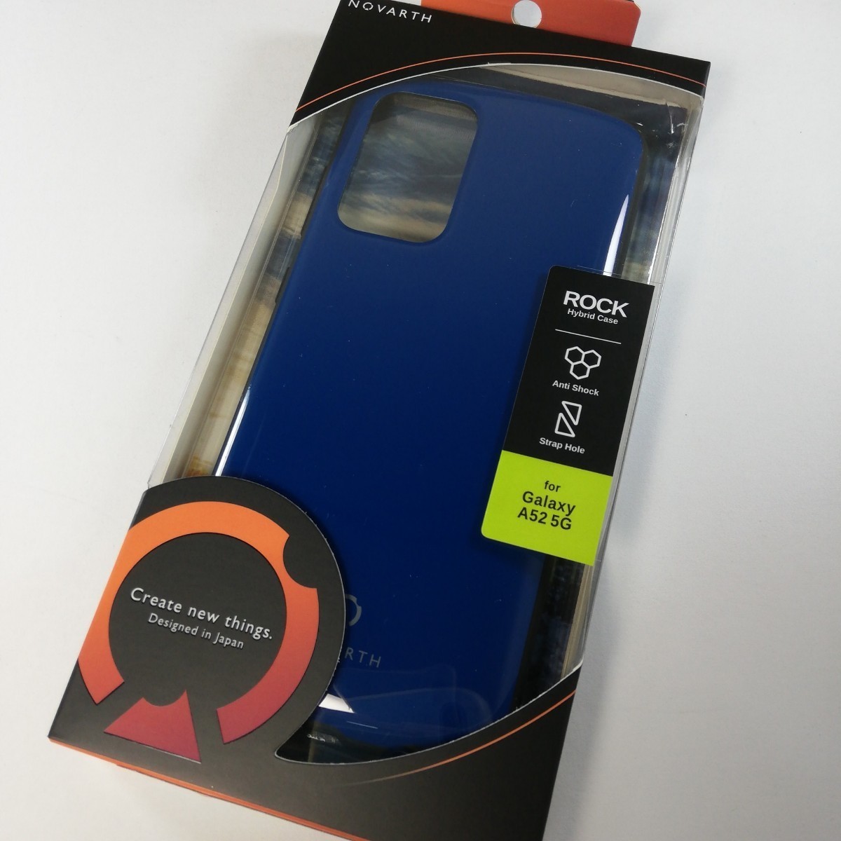Galaxy A52 5G 耐衝撃ハイブリッドケース ダークブルー拍卖