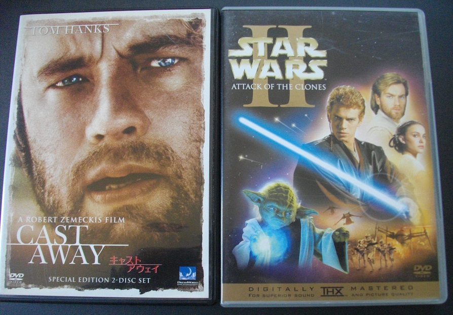 「キャストアウェイ」「スターウォーズⅡ」 中古   DVD 2枚組  2本セット   送料無料  1247拍卖