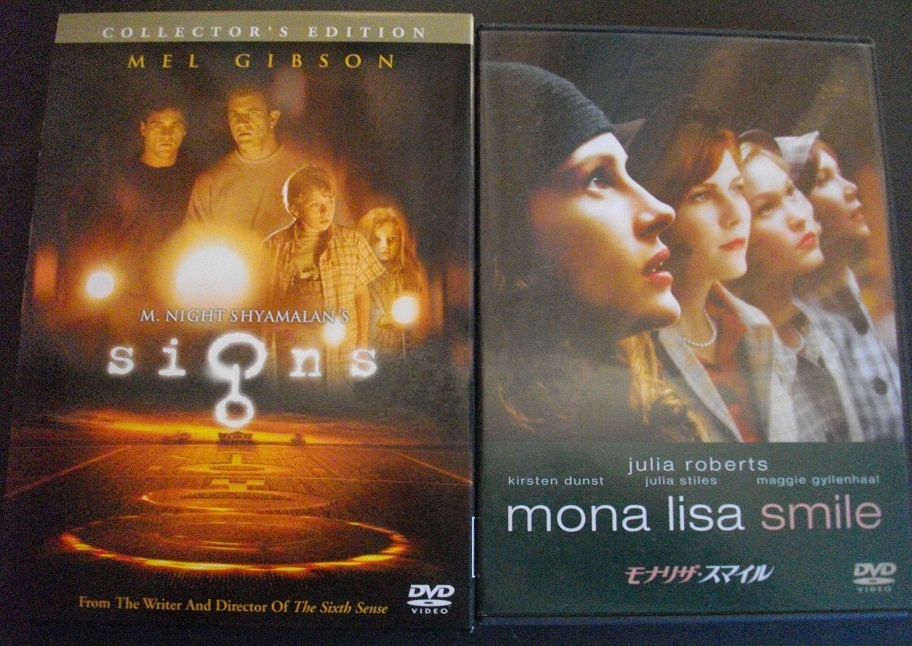 「サイン」「モナリザ・スマイル」 中古  DVD  2本セット   送料無料  1184拍卖