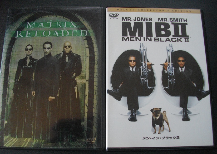 「マトリックス リローデッド」「MIB Ⅱ」 中古   DVD 2枚組  2本セット   送料無料  1260拍卖