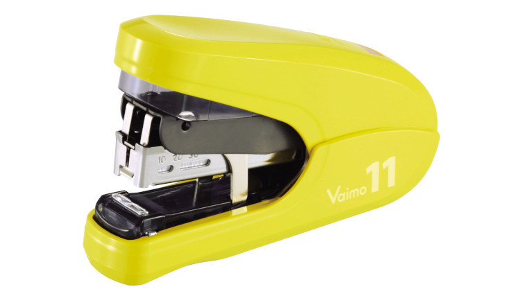 【即決】◆MAX ホッチキス/ステープラー◆バイモ11 軽とじ40枚 針オマケ付 フラットクリンチ //HD-11FLK/Y イエロー 拍卖