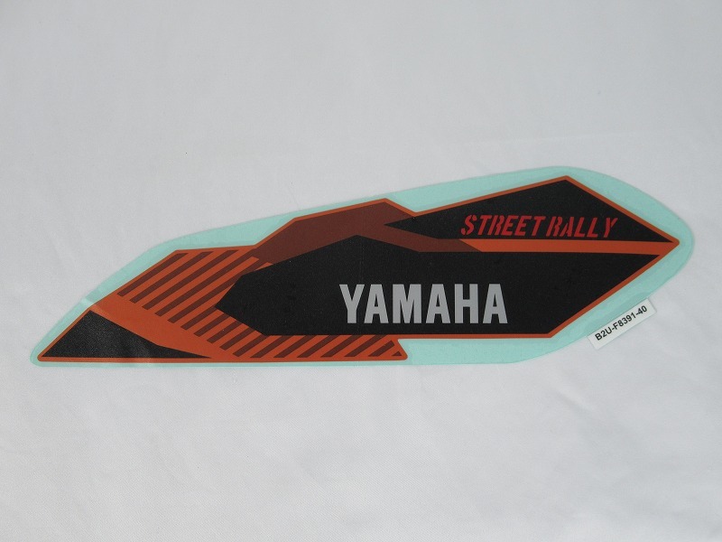 YAMAHA 純正 RAY-ZR125Fi HYBRID ストリートラリー ステッカー 左サイドカウル 【マットオレンジ】 #B2U-F8391-40拍卖