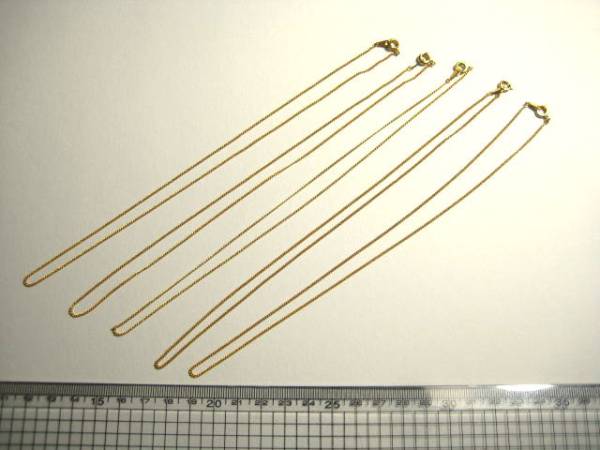 ネックレス5本セット☆ゴールドカラー拍卖